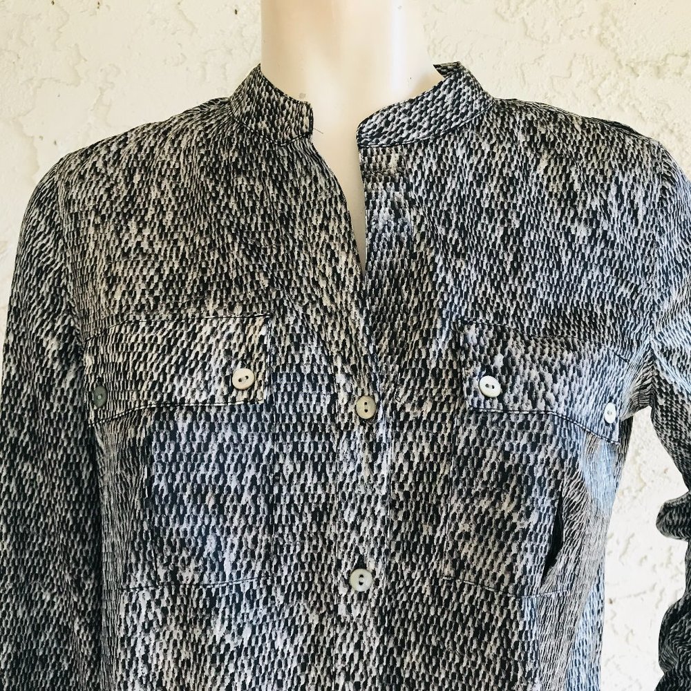 Vince Camuto Black Print Top